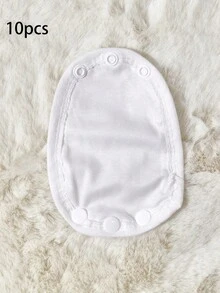 1pc/2pcs/3pcs/4pcs/6pcs/8pcs/10pcs Single Layer () Extender Panels For Baby Rompers, , Jumpsuits - Random Snap Style - Multicolor - View 15