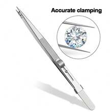 1pc Professional Precision Tweezers Stainless Steel Curved & Straight Tip Set For Jewelry Making Eyebrow Facial Hair Removal Craft Electronics Tweezers Kit For Men Women Professional DIY Enthusiasts Jewelry Makers Craft Workers Beauty Professionals - Multicolor - View 3