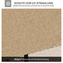 Ersättningstak för en paviljong på 2,98 x 2,95 m, tillverkad av beige polyester med solskydd, väder- och UV-beständig. - A - Visa 4