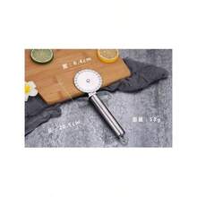 Pastry Ravioli Wheel Cutter, Stainless Steel Single Roller Pizza Slicer Wheel Cutters, Pastry Pasta Pie Crusts Cookies Crimper Cutter Dough Pizza Ravioli Wheel Tools Wavy Blade - Initial - View 4