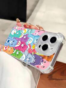 Bonita funda de TPU anticaídas con estampado de oso colorido, compatible con fundas de , OPPO, Vivo, Redmi, , , Honor y ,  17,  16 Pro Max,  15 Pro Max,  13 y  12. Fabricada en TPU, ofrece protección anticaídas. Ideal como regalo para familiares, amigos, seres queridos, novios o novias, y para Navidad.funda de ,  funda de  16, Navidad,  fundas de , funda de  15,  17 Pro Max, fundas para , funda de  16 Plus, regalos de Navidad, funda de  13 - LB4 transparente - Ver 4