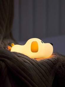 LED趣味傻狗拍手灯，创意新奇硅胶拍手小夜灯，适用于房间、客厅、书房、床头、日常照明、生日礼物，柔和持久暖光小夜灯 - 呆呆汪 - 查看 4