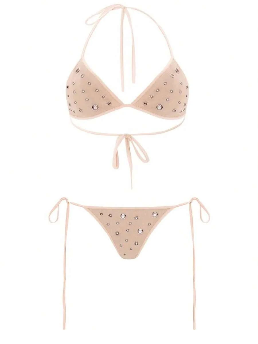 Summer Beach Women's Bikini Sexy Y2K Streetwear Fashion Women's Clothing - 如圖19西瓜紅 - 查看 1