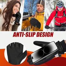 Guantes de Invierno para Hombres y Mujeres - B-118 NEGRO - Ver 5