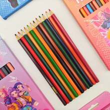 12pcs/Box Girls' Pencil Set, Multifunctional Pencil Set Suitable For Writing, Holiday Gifts, Birthday Gifts / 4pcs Pencil Sharpeners (Random Styles) - Multicolor - View 9