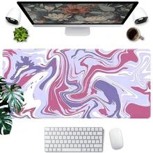 1 tấm lót bàn làm việc cỡ lớn màu xanh dương, chống trượt, bằng cao su, dành cho game thủ, dùng làm tấm lót chuột chơi game, thảm bàn phím máy tính cho bàn làm việc văn phòng, đồ dùng văn phòng, trang trí văn phòng. - A - Xem 2