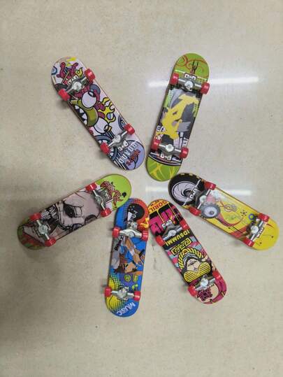 لوح التزلج الصغير للأصابع، من السبائك المعدنية والبلاستيك، لعبة الألغاز، تخفيف التوتر، عنصر إبداعي عبر الحدود