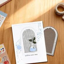 1pc Creative Arch Striped Metal Cutting Mold, DIY Embossing Cutting Die Mold, Suitable For Cards, Envelopes, Photo Albums, Embossed Paper Crafts, Album Stamps, Cards - A - View 5