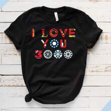 I Love You 3000 Shirt, Avengers Endgame Tee, Superhero Shirt, Tony Stark Quote Shirt, Birthday Gift, Avengers Fan T-Shirt. - màu đen - Xem 1