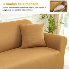 AMOROSA Sofa Slipcovers - Khaki - View 7