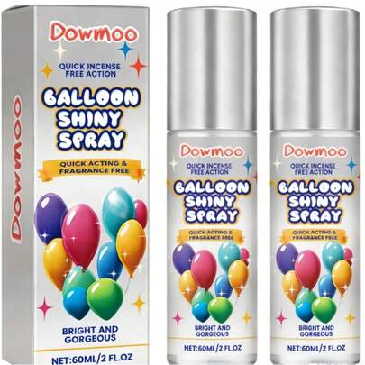 Balloon Shine Spray For Christmas Balloon, High Shine Balloons Spray, Instant Shiny Effect For Xmas, Party Decorations, Weddings