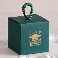 40pcs/20pcs/10pcs Graduation Cap Paper Boxes, Graduation Season Party Celebration Gift Packaging Bags, Bachelor Cap Candy Boxes - Multicolor - View 6
