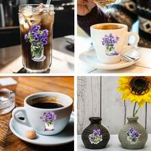 12pcs UV DTF Transfer Stickers, XXX Style, UV DTF Applicable For Glasses, Laptops, Desks & Chairs DIY Creativity, High Adhesive UV DTF Cup Stickers (Glass Cup Not Included) - Multicolor - View 6