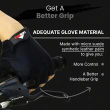 Guantes de ciclismo para bicicleta, guantes de bicicleta de montaña, antideslizantes, acolchados, transpirables, con medio dedo, accesorios deportivos para hombres y mujeres - Negro carbón, medio dedo - Ver 4