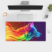 1pc Rainbow Wolf, Keyboard Gaming Accessories Mouse Mat, Office Computer PC Gamer Laptop Desk Mat, Office Mouse Pad-Adult Novelty Gifts - Như hình minh họa. - Xem 6