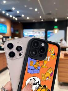 Funda para teléfono  Divertida y Relajante, compatible con fundas ,  17,  16 Pro Max,  15 Pro Max,  13 y  12. Funda de TPU antigolpes de cobertura total, en un solo paquete. Resistente al agua, a las caídas y a los arañazos. Un regalo perfecto para familiares, amigos, pareja, novios/novias y para San Valentín. - Negro - Ver 4