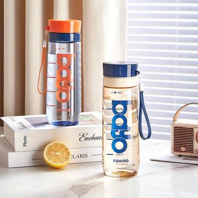 Bộ 3 cốc trà lọc cầm tay chịu nhiệt 500ml, bình nước thể thao ngoài trời chống rơi vỡ.