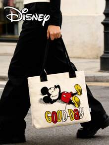 Disney 卡通米奇老鼠单肩包，便携手提包，适合日常购物、工作/上学通勤、聚会、节日送礼等场合。 - 彩色 - 查看 6