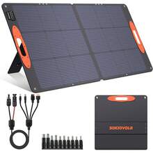 Panel Solar Portátil 110W 16BB IP68 Impermeable, 25% Eficiencia, para Estaciones de Energía Camping RV Copa Mundial 2026 - ET-120W - Ver 8