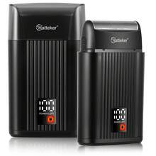 1件 Hatteker 男士电动剃须刀，往复式展示剃须刀 - 黑色 - 查看 1