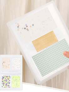 Frosted Mini File Folder Storage Album Book,Plastic Document Organizer For Office School (20 Pages/20 Slots/Book) - Storage Booklet (20 Slots) - View 2