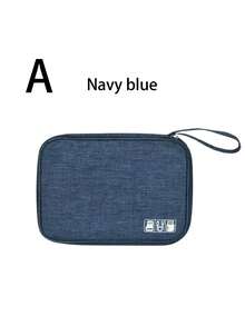 1pc Solid Color Minimalist Watch Organizer Multifunctional Portable Travel Bag EVA Digital Bag Earphone Data Cable Storage Case Charger Power Bank Rectangular Case Men's And Women's Travel Essentials, Electronic Accessories Digital Storage Bag, For Organizing USB Data Cables, Earphones, Pens, Power Banks And Other Functional Travel Kit Items Charger Case - Multicolor - View 12