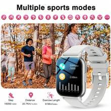 This Popular Unisex Smart Watch Features The Following Functions: Call Answering, Message Alerts, Music Control, Remote Camera Shutter, Step Counting, Calorie Tracking, Multiple Sports Modes, Alarm Clock, Incoming Call And Message Notifications, Compatible With Android And IOS Systems. - Multicolor - View 5