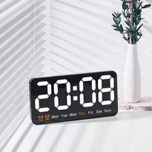 Chiếc đồng hồ treo tường mới này có thiết kế tối giản với màn hình lớn, phù hợp để sử dụng làm đồng hồ treo tường hoặc đồng hồ để bàn. Đây là một chiếc đồng hồ đa chức năng có thể sử dụng trong phòng khách, với các chức năng như độ ẩm, báo thức, ngày tháng và nhiệt độ, đáp ứng nhiều nhu cầu khác nhau. - 1 chiếc (không kèm pin) - Xem 4