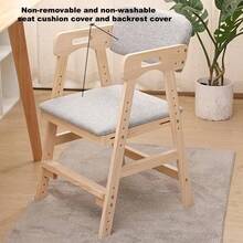 Silla de Escritorio Ajustable para Niños – Diseño Moderno y Minimalista – Perfecta para Habitación, Oficina en Casa o Escuela Silla de Madera Natural para Niños – Duradera y Ecológica – Perfecta para Habitación, Estudio o Cocina Silla de Escuela para Niño – Ajustable, con Respaldo – Ideal para Homeschool, Tareas o Clases en Línea - Gris Claro - Ver 9
