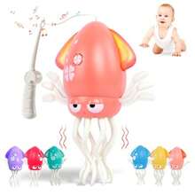 pulpo eléctrico bailarín con música y luces juguete sensorial recargable para bebés y niños regalo - Rosa - Ver 8