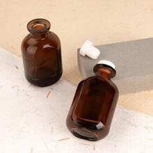 [Free Shipping]2 Pack 5oz/150ml Glass Reed Diffuser Bottles - Refillable Aromather.Apy Storage Containers (Brown) - Nâu B - Xem 4