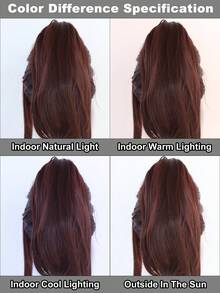 Fashionable Chestnut Brown Ponytail Wig, With Face-Framing Strands, Made Of Realistic Synthetic Material, Suitable For Casual And Office Wear - Coffee Brown - View 8