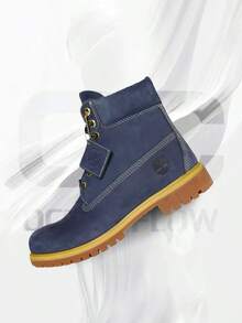 Timberland 6" Premium Waterproof Boot Peacoat– Men's Lifestyle Sneakers – Shoes For Man -Vintage-Spring & Summer-Inspired Running Shoes, Shock-Absorbing Comfort, Gym To Streetwear Casual Wear-Easter Gift–TB0A2P6WA6P - 呢子大衣 - 查看 1