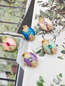 5pcs/Set Oil Drop Pendant Jewelry Accessories - Multicolor - View 4