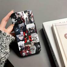 Ken Kaneki, White Hair Red Eyes, . This Stylish Boy Phone Case Is Compatible With Samsung, Apple, VIVO, OPPO, , Transsion, ,  And Honor. Made Of TPU Silicone, It Offers Shock And Drop Protection And A Superior Feel. It's An Ideal Gift For Family, Friends, And Loved Ones, And A Perfect Choice For Valentines Day And Year's Gift. - 黑色 - 查看 6