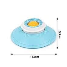 Pet Licking Bowl For Dogs & Cats, Liquid Food Slow Feeder Licking Mat, Dog Licking Ball, Anti-Slip Licking Bowl Anxiety Relief Toy - Yellow Ball - View 2