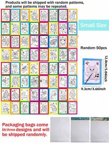 DIY Watercolor Doodle Board - Hand Painting Activity, Includes 4-Color Mini Watercolor Set - Multicolor - View 14