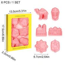 Bộ 6/8 khuôn cắt bánh quy Eid Mubarak hình trăng sao, Ramadan Kareem, dùng làm khuôn bánh fondant, trang trí bánh chủ đề Hồi giáo, tiệc tùng, tự làm bánh. - Nhiều màu - Xem 13