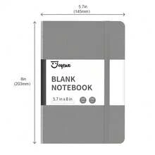 Blank Journal Notebook, A5, 160 Pages 100 Gsm Thick Sketch Books Hardcover Journal For Writing, 5.7 Inches X 8 Inches Notebooks For Work (Dark Grey) - 深灰色 - 查看 8