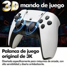 Nueva Consola Retro para 2026 - Consola retro con 64 GB de memoria integrada, Consola Retro Game Stick 4k, Consola de Videojuegos Retro, Videojuegos  4K con Doble Mando Inalámbrico 2.4G, Más de 20000+ Juegos Integrados, Consola Regalo para Niños y Adultos - Blanco - Ver 4