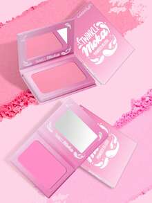 MISSLYN-Twinkle Moka Powder Blush, 1 Color Blush Palette, Pearlescent Blush (01 Matte Blush), New Year Makeup, Beginner-Friendly, Dreamy Color Blush, Long-Lasting Pigmentation, Contouring & Highlighting, Portable Size, Suitable For Travel & Outdoor Activities, Waterproof & Sweat-Resistant Blush - #01 Giấc mơ - Xem 7