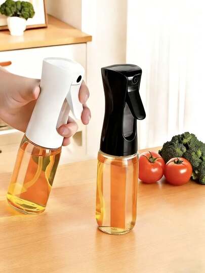 1个200/300/500毫升油喷壶，厨房食用油分配器，适用于空气炸锅、沙拉、烧烤烘焙，防漏油喷瓶，适用于橄榄油和醋