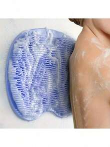 1pc Anti-Slip Shower Foot Scrubber With Exfoliating Pad - Improves Blood Circulation, Cleanses Feet - Bathroom Accessory - A - View 2