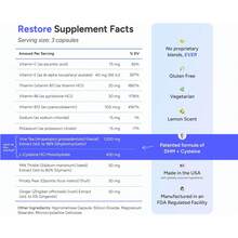 Cheers Restore 12 Doses Supplement Capsules With DHM L-Cysteine Milk Thistle Prickly Pear Ginger Supplement Complete B-Vitamins Vitamin C E Sodium Potassium Vegetarian - 3 pcs - 查看 5