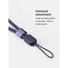 BodyGuardz Universal Adjustable Wrist Lanyard For Phone Case, Nylon Materials, Adjustable Slide, Anchor Strap Compatible - 紫色 - 查看 4