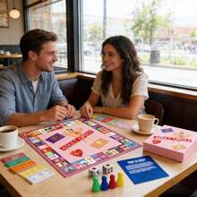 Portable Romantic Couple Card Game, Multi-Player Party Card Game - Pink - View 6