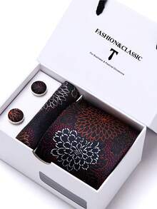 A Set Of Romantic And Elegant White Drawer-Style Men's Tie Gift Box, Suitable For Anniversaries, Weddings, And Holiday Gifts - Color Mixing - View 8