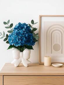 1 pieza Jarrón con decoración de lazo grande, jarrón con diseño de cinta adorable, adecuado para decoración del hogar, mesa de la sala de estar, estantería del dormitorio y exhibición de regalos - 1PC - Ver 8