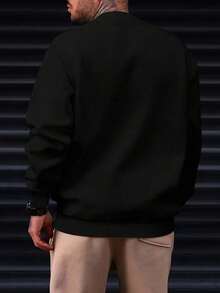 Boise State Broncos Primary Logo Crew Neck Sweatshirt -1 (2) - Black - View 3