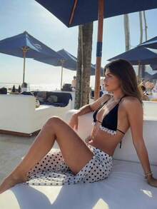 2026 Women's Beach Summer Swimsuit Set Random Print Spaghetti Strap Sexy Bikini , Summer Outfits,Elegant,Valentine's Day,Beach,Vacation,Carnival,Casual,Chic,Summer Outfits,Summer Holiday Outfits,Spring,Valentine Outfits For Women,Carnival. - 彩色 - 查看 5